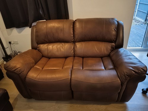 Leather recliner sofa seater - sofa, 2