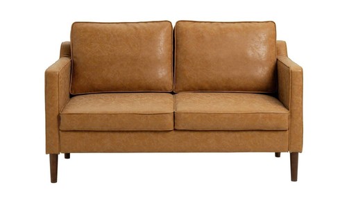 Knox leather seater sofa tan - knox,