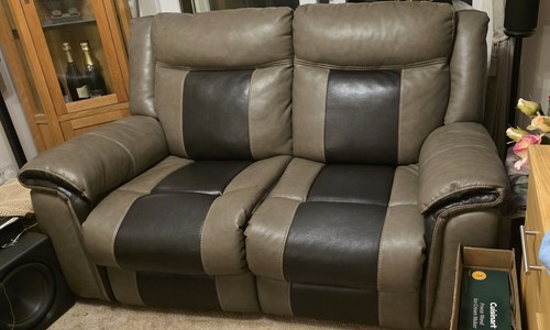 Scs leather seater - scs, 2-seater