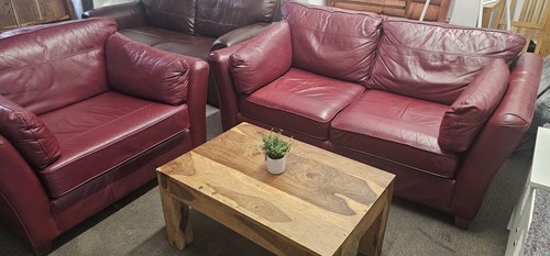 Genuine leather large seater - leather,