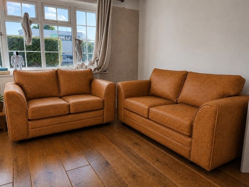 Seater dylan sofa - set, rust