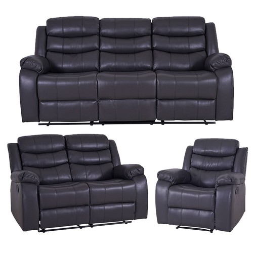 Roma recliner sofa grey - roma,