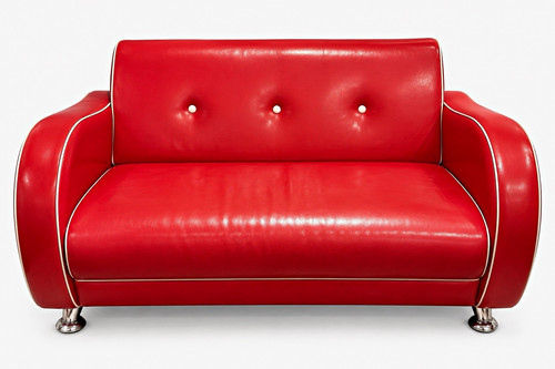 Retro red leather - retro, 2