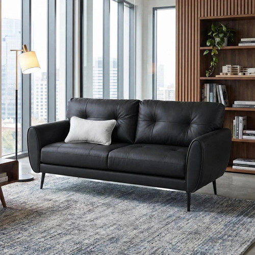 Seater leather sofa loveseat - leather,