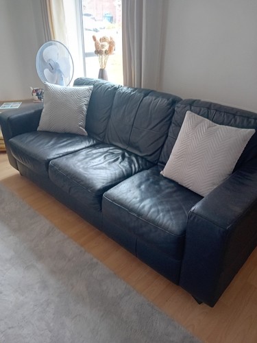 Leather sofa and seater - leather, 3-and-2