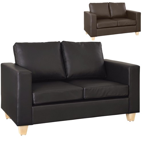 Seater sofa black brown - 2,