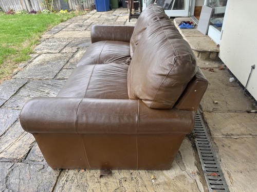 Genuine leather sofa 3 - genuine,