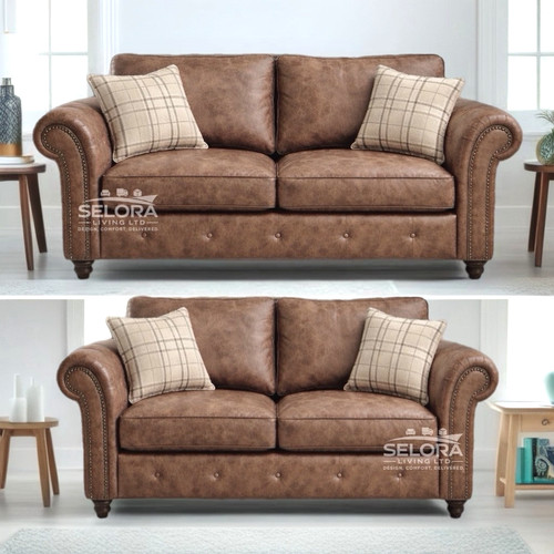 Oakley sofa set faux suede - set,