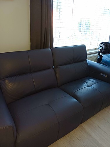 Sofology grey leather seater - grey,
