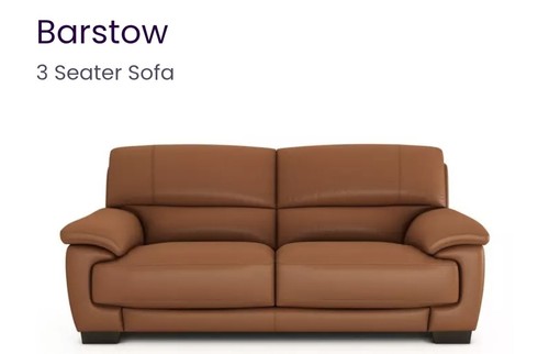 Dfs barstow leather sofa set - barstow,