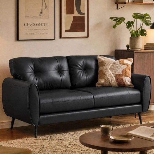 Seater leather sofa loveseat - 2,