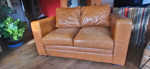 Seater leather sofa - 2-seater,