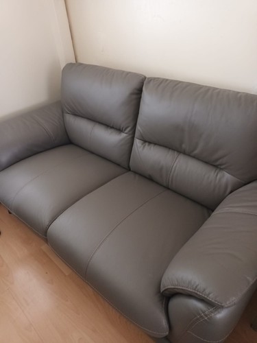 Leather seater sofa and - 2-seater,