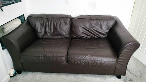 Industrial brown leather - brown,