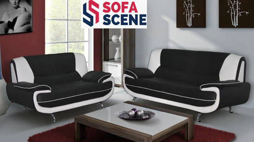 Black white palermo sofa 2 - sofa, 3