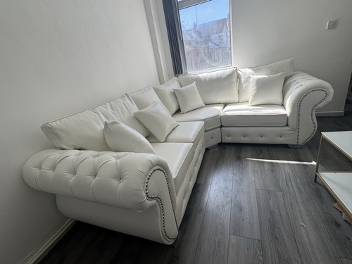 Rio chesterfield corner white - chesterfield,