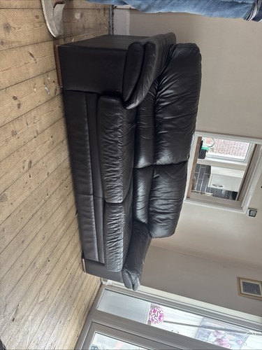 Leather sofa set piece - set, 3-piece