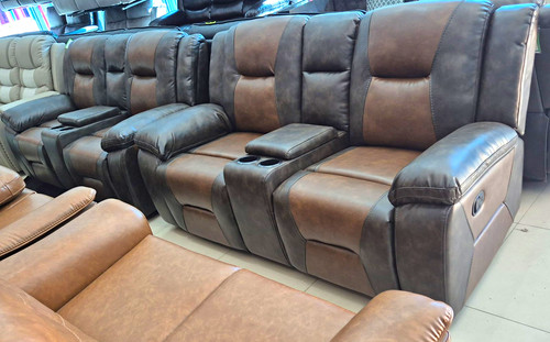 Faux leather recliner 2 - recliner, 2+2