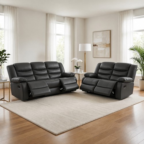 Roma leather recliner - recliner, 3+2