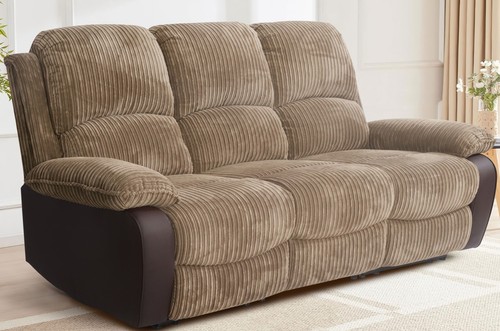 Brown recliner sofa jumbo cord - brown,