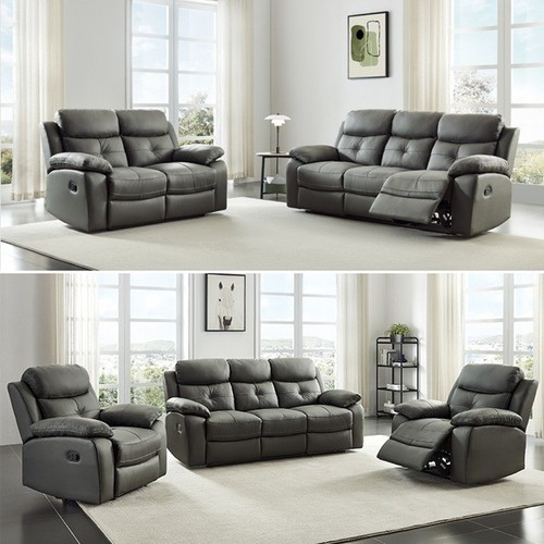 Recliner sofa leather 1 - recliner,