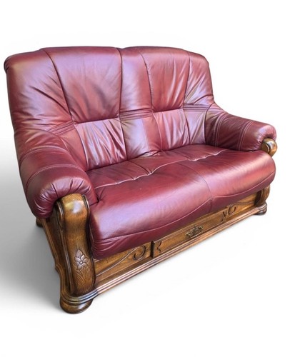 Burgundy leather and - burgundy, 3,