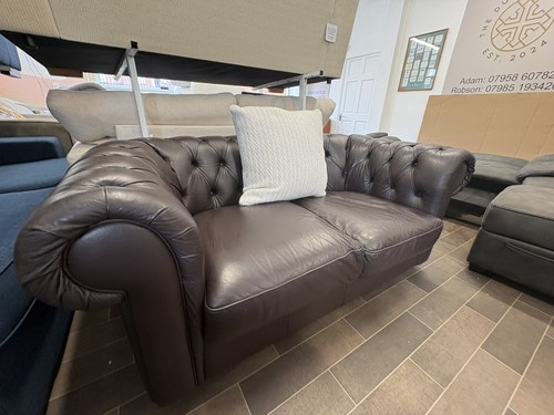 Brown chesterfield sofa - brown,