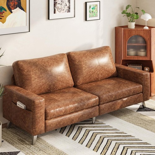 200cm leather sofa 3 - pu, 2-3
