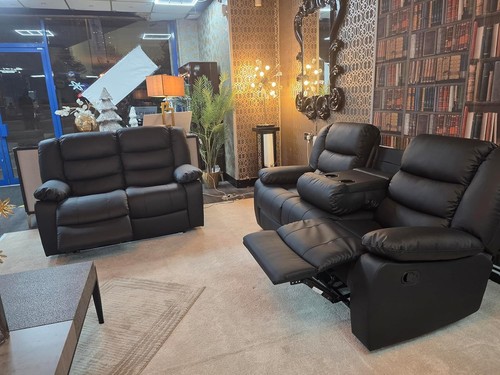 Leather recliner sofa - leather,