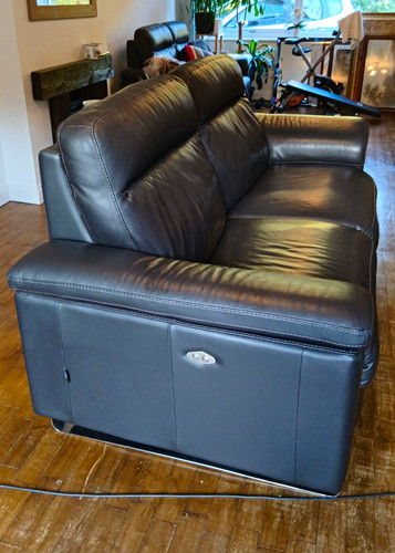 Black italian leather - leather, 3