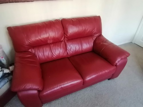 Seater leather sofa - leather, in