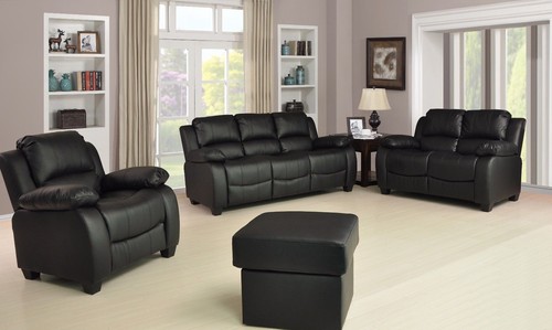 Leather sofa set 1 - sofa,